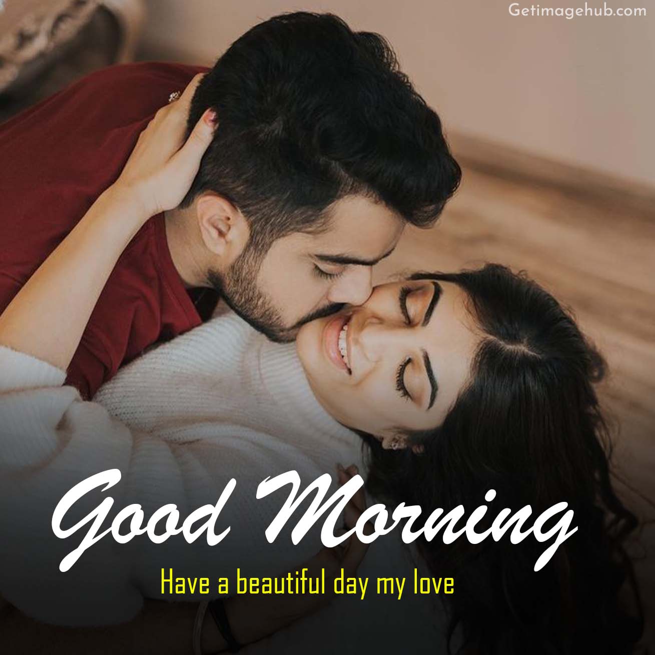 Kiss with Good Morning to Girlfriend