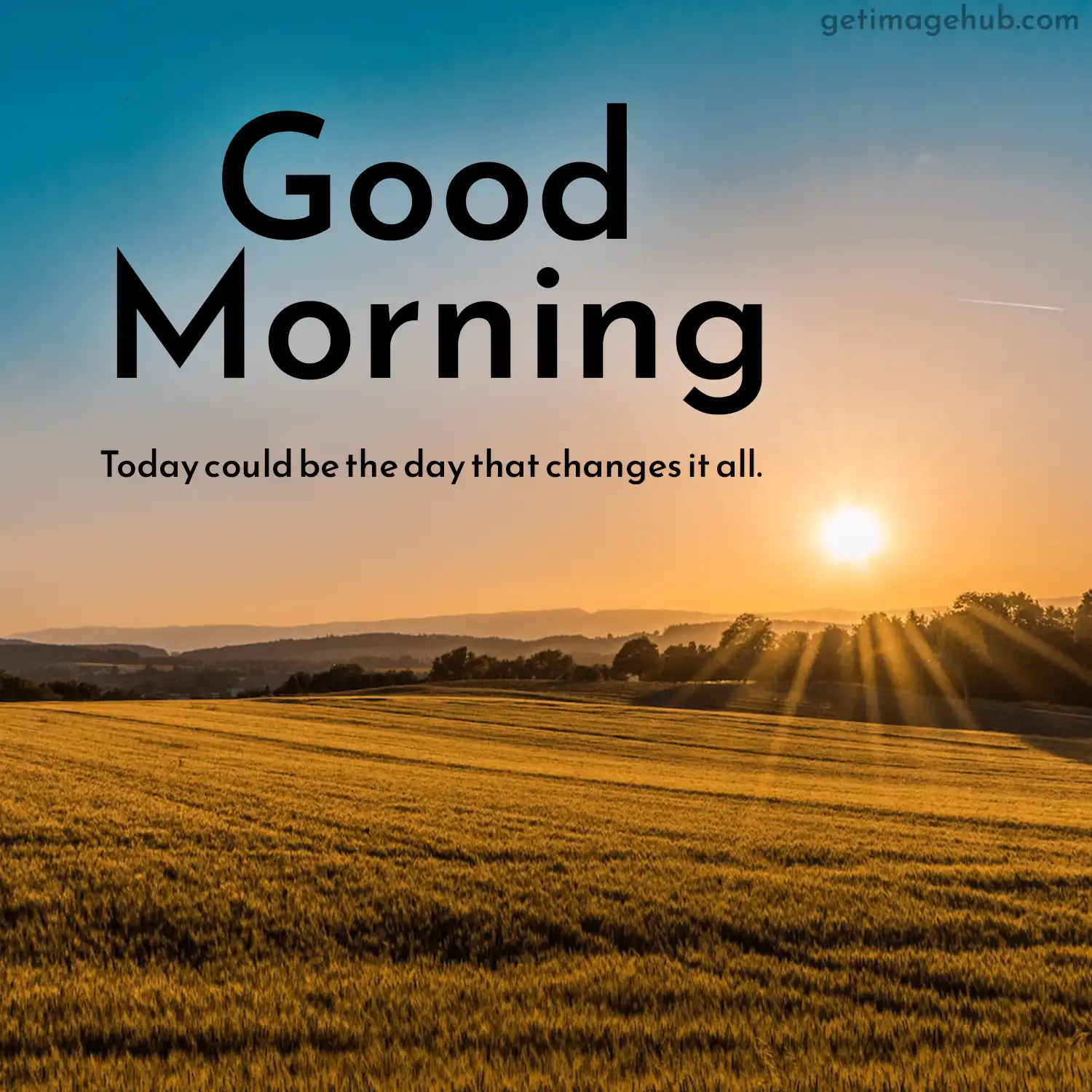 New good morning images with positive words