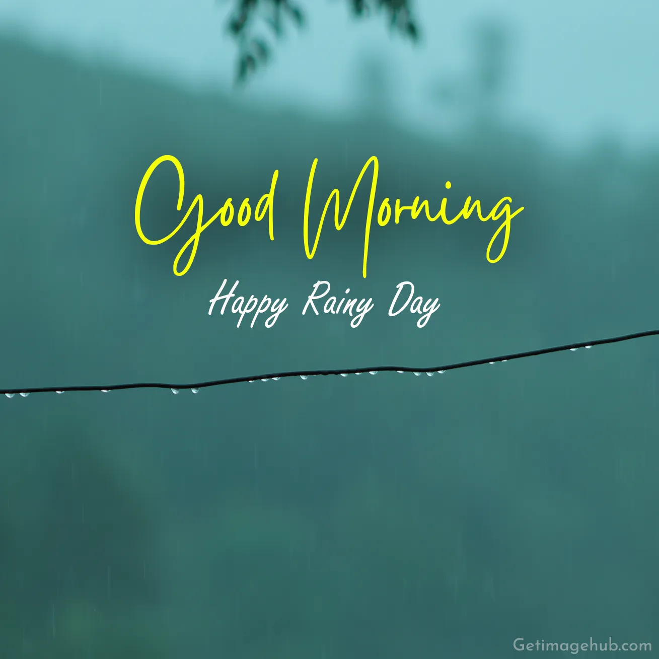 Rainy Day Good Morning Image