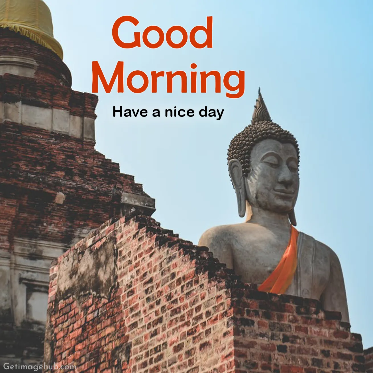 Good Morning Buddha Photo