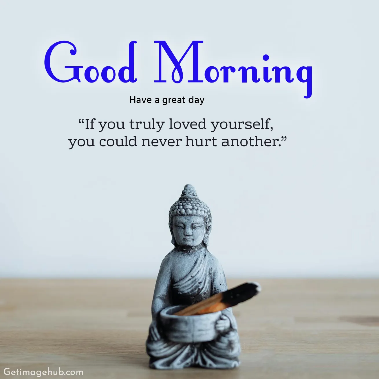 Good Morning Buddha Photos with Quotes