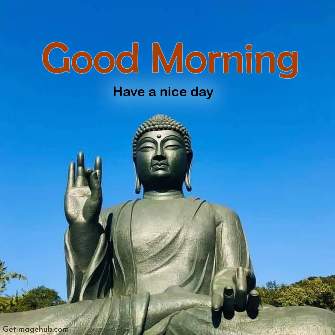 Good Morning Gautam Buddha Picture