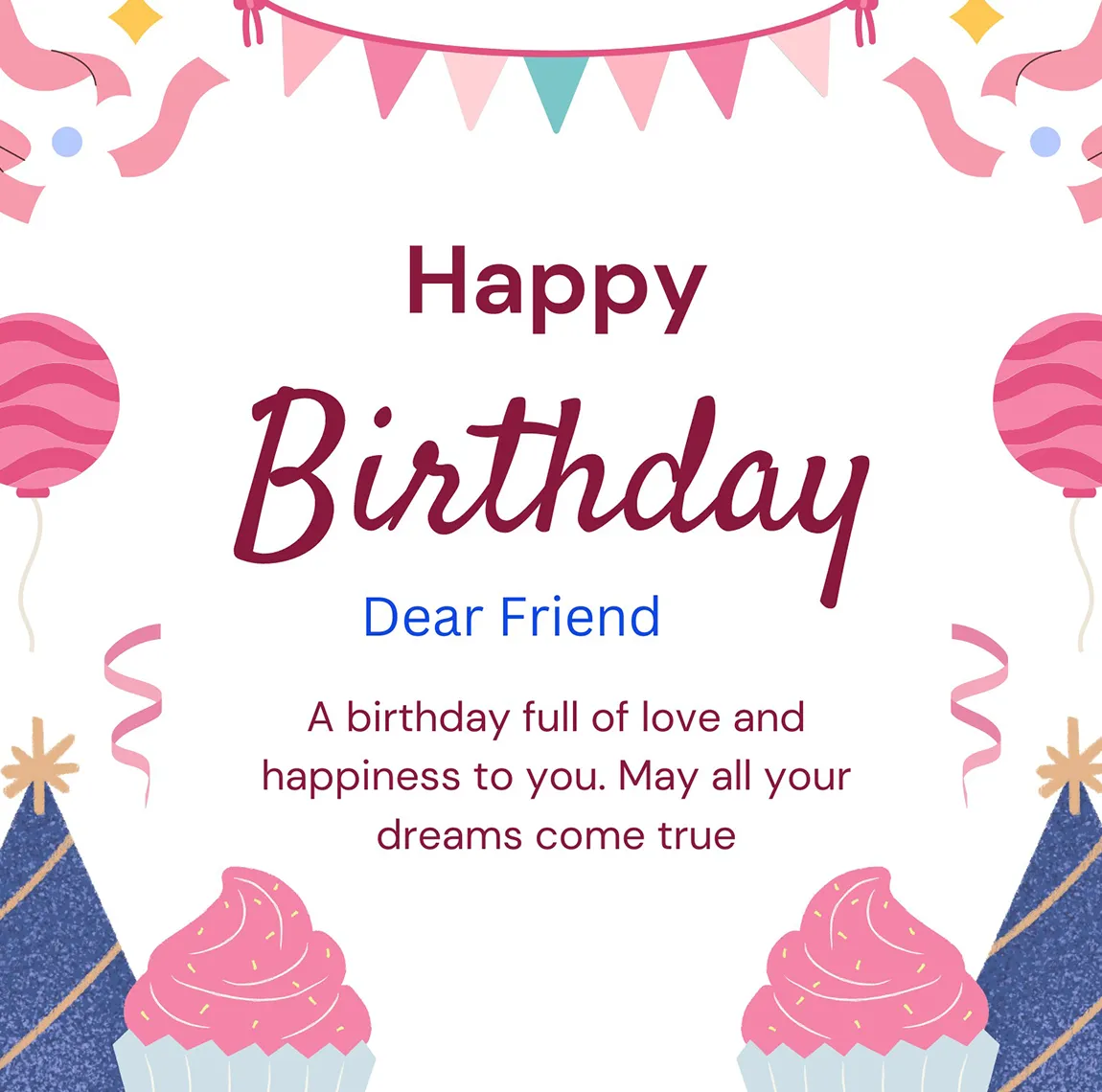 Happy Birthday Friend Photo