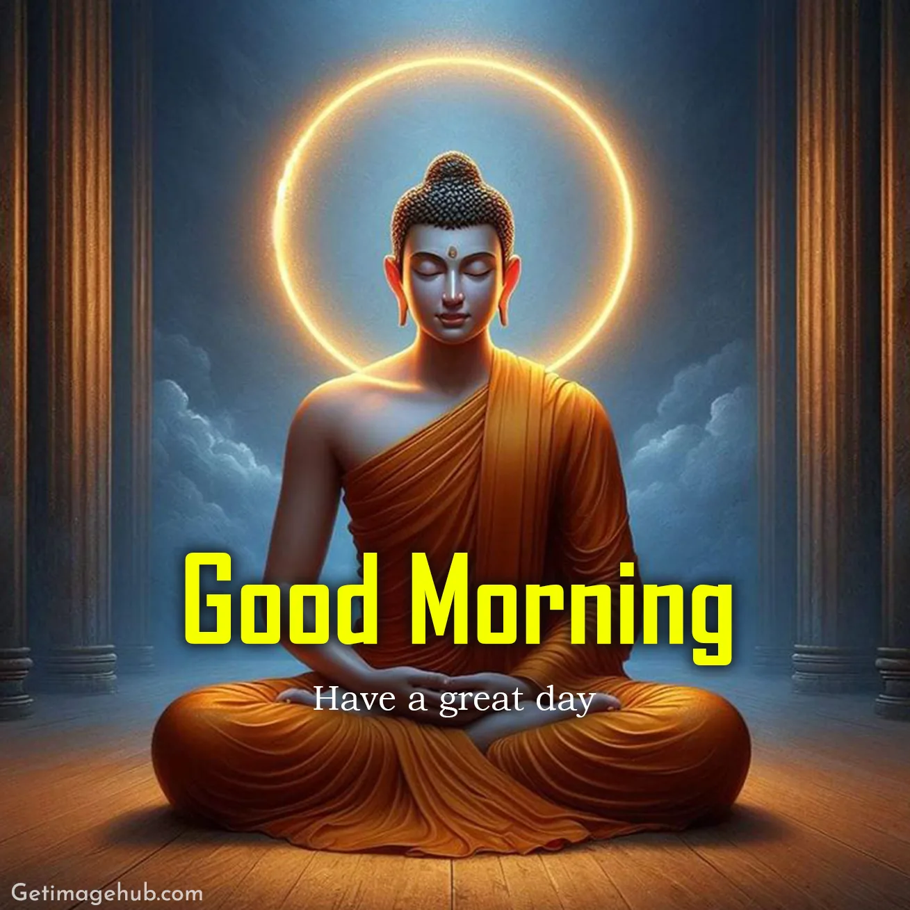 Good Morning Bhudha Image