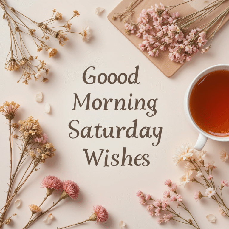 Good Morning Saturday Wishes Start Weekend with Positivity