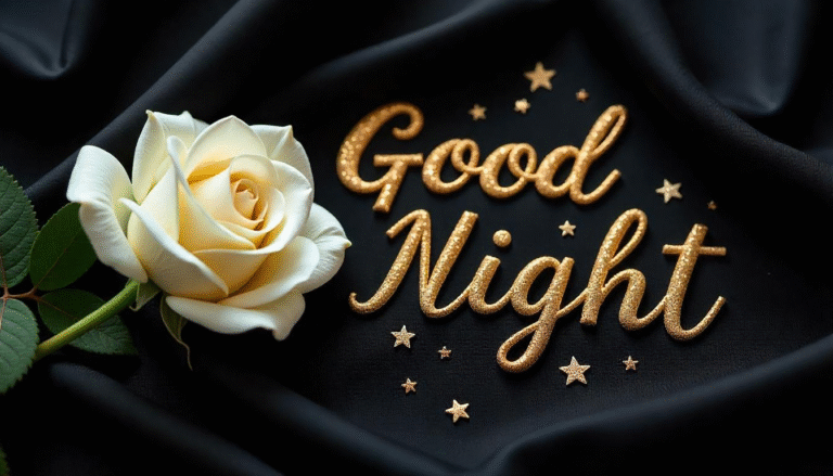 Good Night Flower Photo – Beautiful Images to End Your Day