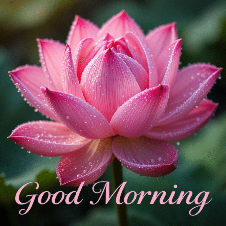 100+ Beautiful Lotus Good Morning Images to Brighten Your Day