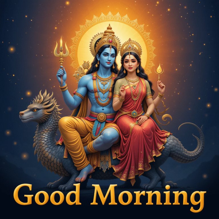 Good Morning Vishnu Laxmi Image for a Blissful Start to Your Day